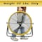 Edendirect 24in 3 Speeds Portable High Velocity Drum Fan Yellow with 1/3 HP, Turbo Blade, Low Noise IR-FAN7806 - alternate 3